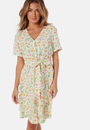 Object Collectors Item Objlorena New S/S SHORT DRESS Sandshell Aop:flower 34