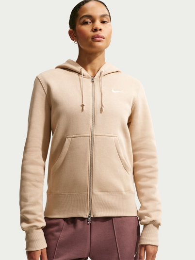 Nike Sportswear Phoenix Fleece Full Zip Hoodie Beige XL