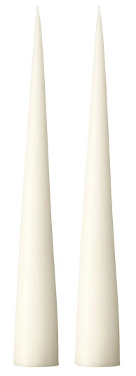 Ester & Erik kjeglelys 37 cm 2-stk. matt Ivory 06