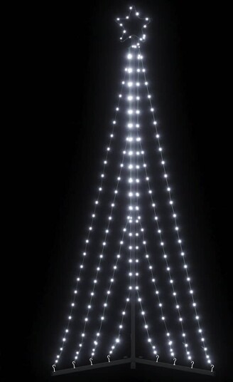  LED Juletre 339 LEDs Kald Hvit 182 cm