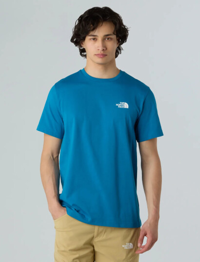 The North Face M S/S Simple Dome Tee - Blue - XS The North Face M S/S Simple Dome Tee - Blue - XS