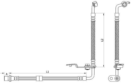 Bremseslange METZGER 4110879