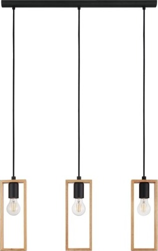 Eglo Littleton Langbord L710 3Xe27 Sort/Treverk Fsc