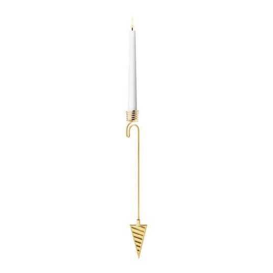 Georg Jensen Jul 2025 Lysestake Kremmerhus 19 cm Gull
