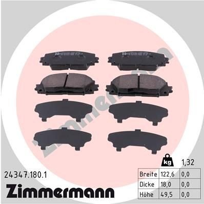 Bremseklosser ZIMMERMANN 24347.180.1