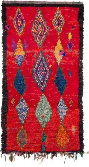 Marokkansk Boucherouite teppe 290 x 150 cm Størrelse: 290 x 150 cm Marokkansk Boucherouite teppe 290 x 150 cm Størrelse: 290 x 150 cm
