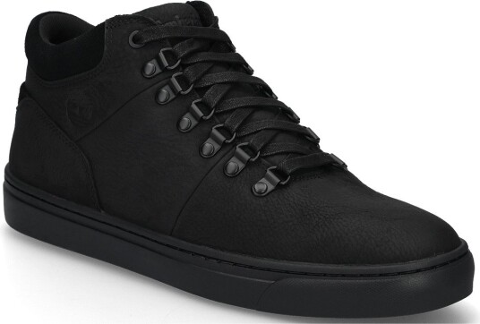 Timberland Mid Lace Up Sneaker   BLK FULL GRAIN   41