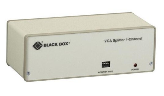 BLACK BOX VGA Video Splitter (Incl. Cables) - 4-Port
