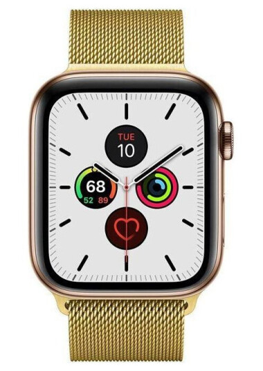 Crong Milano Steel - Apple Watch Rustfritt Stålbånd 42/44/45/49 Mm (Gull)