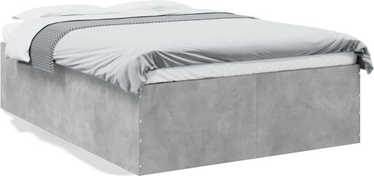 Sengeramme betonggrå 140x190 cm konstruert tre 8721102615788