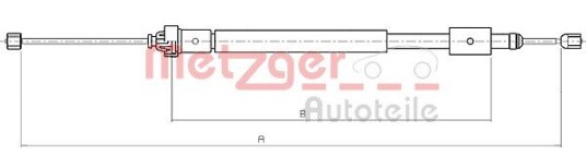 Metzger Tautrekk parkeringsbrems METZGER 10.4707