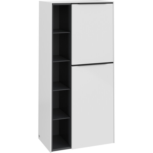 VILLEROY & BOCH SUBWAY 3.0 SIDESKAP 57X120 HØYRE BRILLIANT WHITE HÅNDTAK I VOLCANO BLACK VILLEROY & BOCH SUBWAY 3.0 SIDESKAP 57X120 HØYRE BRILLIANT WHITE HÅNDTAK I VOLCANO BLACK