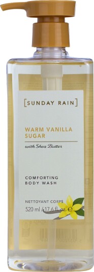 Sunday Rain Body Wash Warm Vanilla Sugar 520 ml