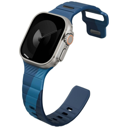UNIQ Stride De Rubber Reim til Apple Watch 44/45/46/49mm Blå UNIQ Stride De Rubber Reim til Apple Watch 44/45/46/49mm Blå