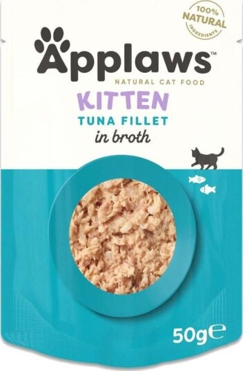 Applaws Kattunge Tunfiskfilet i Buljong 50 g