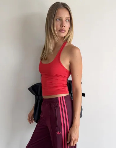 Nelly Rød Double Layer Racer Back Tank