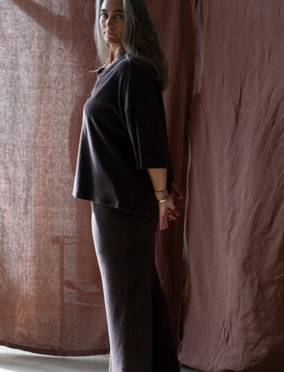Bongusta Naram Oversized Shirt - Brown - ONE SIZE Bongusta Naram Oversized Shirt - Brown - ONE SIZE