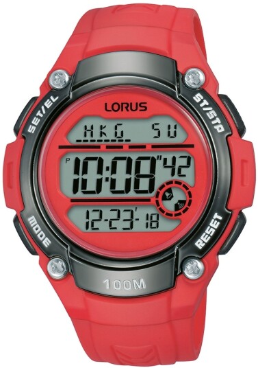 Lorus Herreklokke R2343MX9 Sports Rød/Plast Ø46 mm