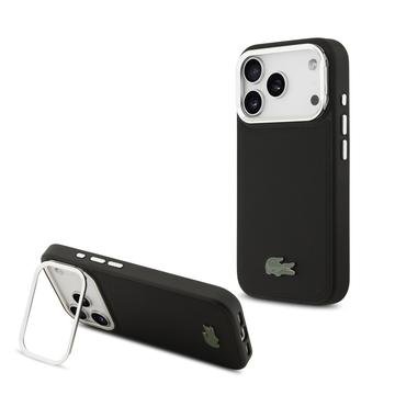 Lacoste iPhone 17 Pro Iconic Petit Pique kamerastativ-deksel - MagSafe-kompatibel - Svart