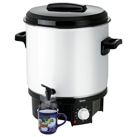 Bartscher Gløggvarmer GE 21 21l 50x37 cm (HxØ) Svart/Sølvfarge