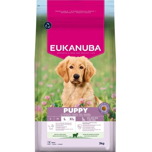 Eukanuba Puppy & Junior Large Breed Lamb & Rice 3 kg Eukanuba Puppy & Junior Large Breed Lamb & Rice 3 kg