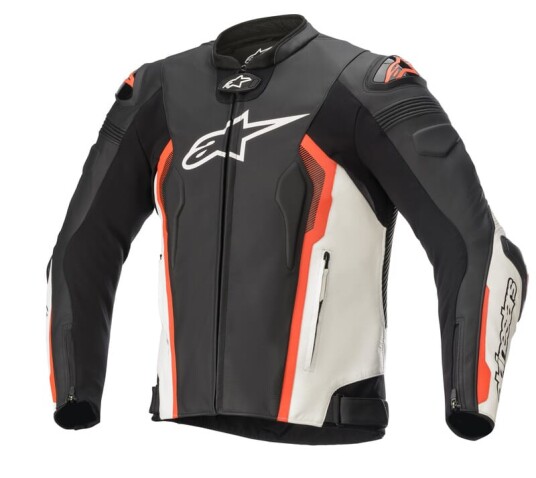 Alpinestars Skinnjakke Missile v2 Svart/Hvit/Rød 4XL