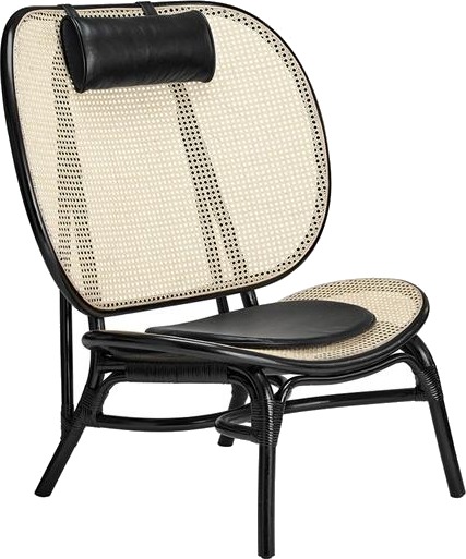 NORR11 Nomad Lenestol Sort/naturfarget