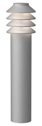 Louis Poulsen Bysted Garden fotplate u/adapter lang - Aluminium / 3000 Kelvin