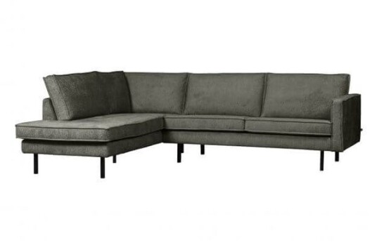 Bepurehome Rodeo Corner Sofa Left Velvet frost