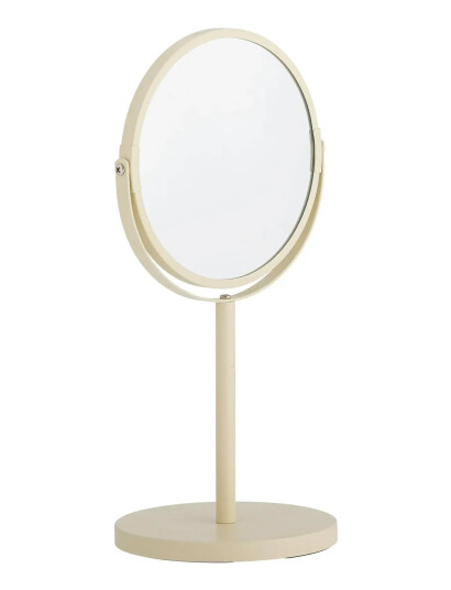 Bloomingville Milde Table Mirror Nature Metal   Cream   Ø 20 CM