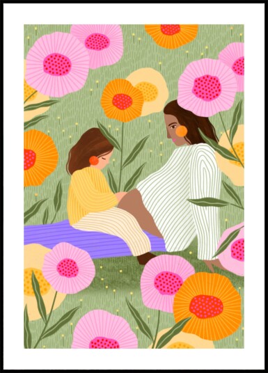 Gentle Day In Flowers Plakat / 30x40