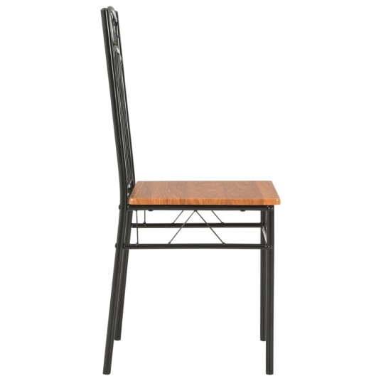 vidaXL Spisestoler 2 stk brun MDF