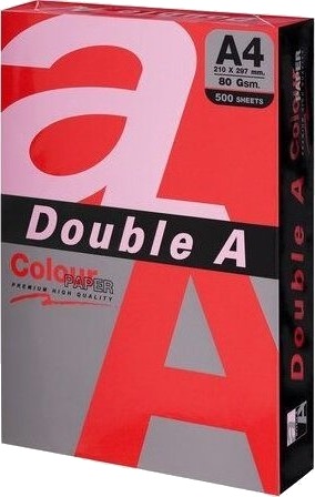 Double A Sporpapir A4 80 g 500 ark Rød