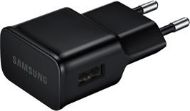 Samsung AC-Adapter EP-TA20EBE, 15W Svart Samsung AC-Adapter EP-TA20EBE, 15W Svart