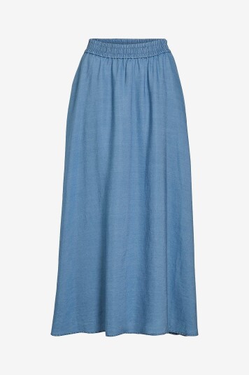 Vila   Maxi skjørt viTea RW Ankle Denim   Blå