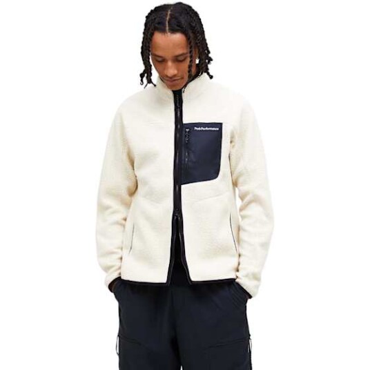 Peak Performance Men's Naturerush Pile Zip Jacket Sand Fog L