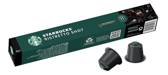 Starbucks Ristretto kaffekapsler fra Nespresso 10 stk Starbucks Ristretto kaffekapsler fra Nespresso 10 stk