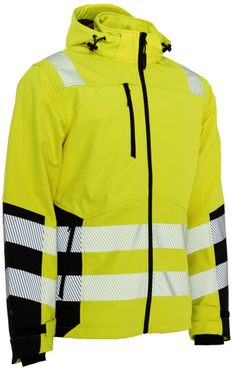 Elka Synlighets Softshelljakke Resirkulert 116503r Gul Str. M