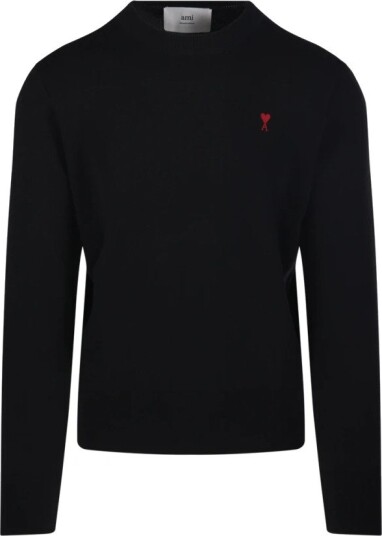 AMI Ami De Coeur Crewneck Black L AMI Ami De Coeur Crewneck Black L