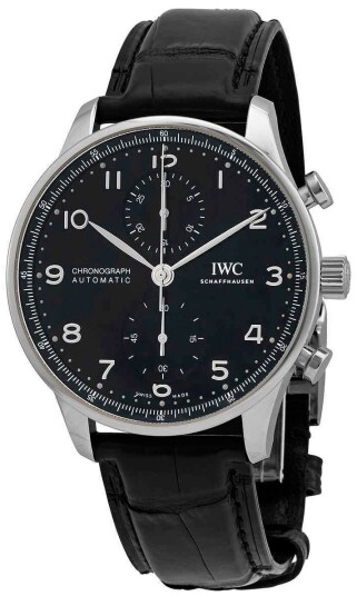 IWC Herreklokke IW371609 Portuguese Sort/Lær Ø41 mm