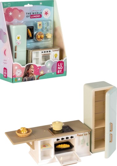 Lundby Dukkehustilbehør Kjøkkenøy Med Ovn & Komfyr