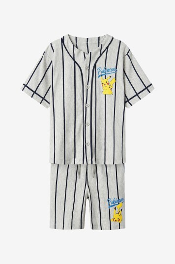Name It Skjorte + shorts nkmMaska Pokemon Nreg Shortsset Sky Grå