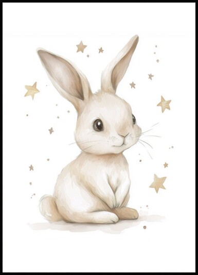 Cute Bunny Plakat Plakat / 70x100cm Cute Bunny Plakat Plakat / 70x100cm