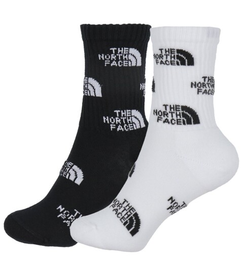 The North Face Everyday Crew Logo Socks - 2p TNF Black/TNF White M (41-43) The North Face Everyday Crew Logo Socks - 2p TNF Black/TNF White M (41-43)