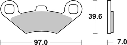 Bremseklosser sbs 716ATS