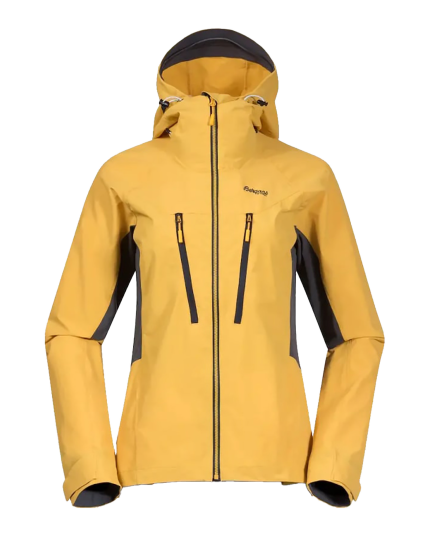Cecilie Montain Softshell Jacket W Light Golden Yellow/Solid Dark Grey S