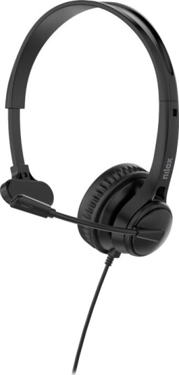 Nilox Headset Mono ENC USB C/USB A Svart