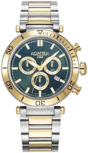 Roamer Monza Herreklokke 994837 47 75 20 Toscana Grønn/Gulltonet