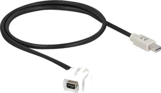 Delock Modulær Innsats 110° Vinklet 50 CMini-Displayport Hvit