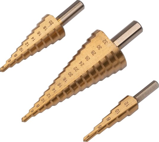 Trappeborsett 3 deler 4 - 32 mm